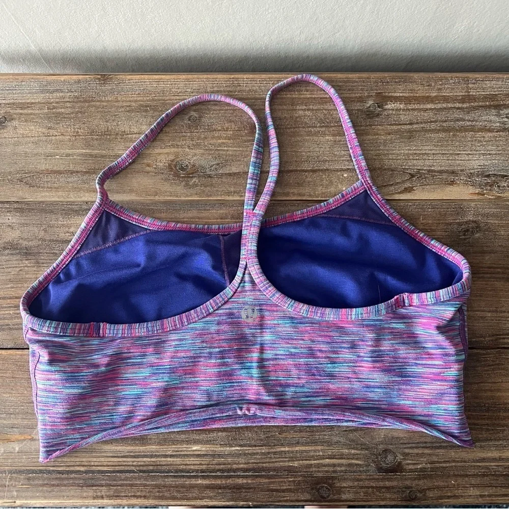 Lululemon Power Y Bold Blue Space Dye Cut Tank Top Size Small